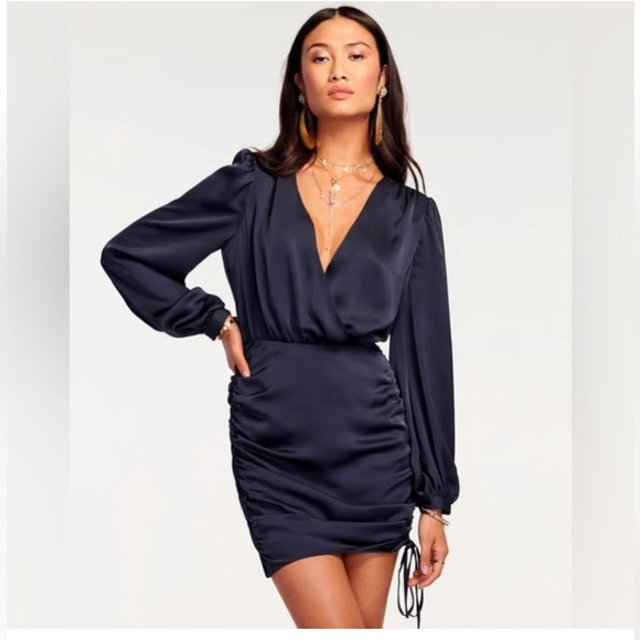 Ramy Brook Navy Long Sleeve Dress